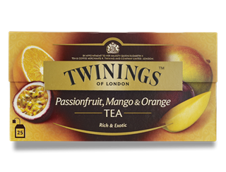 Twinings 영국 트와이닝 패션 프룻, 망고 &amp; 오렌지 티 (인터네셔널 블렌드) - 티백 25개입