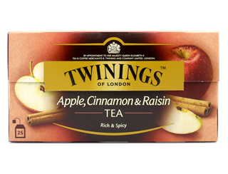 Twinings 영국 트와이닝 블랙 티 위드 애플, 시나몬 &amp; 건포도 (인터네셔널 블렌드) - 티백 25개입