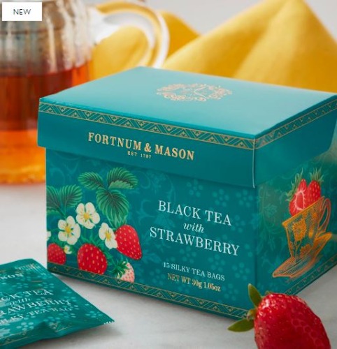 영국홍차,포트넘앤메이슨 딸기 홍차 티백 25개입,fortnum and mason,Black Tea with Strawberry, 25 Tea Bags