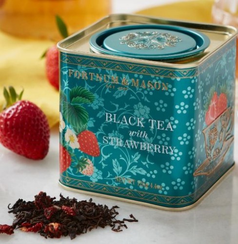 영국홍차,포트넘앤메이슨 딸기 홍차 틴 125g,fortnum and mason,Black Tea with Strawberry, 125g Loose Leaf Tin