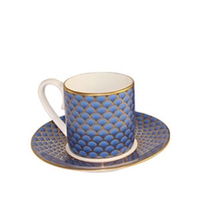 영국홍차,포트넘앤메이슨 포트넘스 커피 컵 &amp; 소서 블루,fortnum and mason,Fortnum&#039;s Coffee Cup &amp; Saucer, Blue