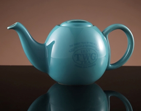 TWG Tea 싱가폴직배송 디자인 오키드 티팟 인 터코이즈 (500ml)