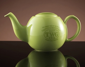 TWG Tea 싱가폴직배송 디자인 오키드 티팟 인 그린 (900ml)