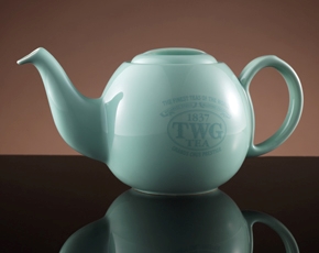 TWG Tea 싱가폴직배송 디자인 오키드 티팟 인 씨 그린 (900ml)