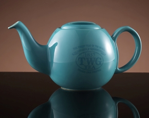 TWG Tea 싱가폴직배송 디자인 오키드 티팟 인 터코이즈 (900ml)