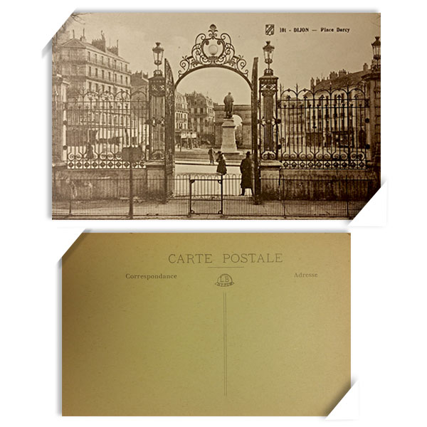 프랑스 빈티지 오래된 옛날 엽서 - 광장문(뒷면 공백)