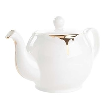 영국홍차,포트넘앤메이슨 레이코 카네코 골드 드립 티즈 티팟,fortnum and mason,Reiko Kaneko Gold Drip Tease Teapot